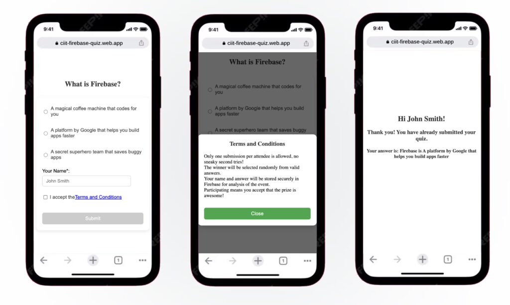 Firebase Mockup